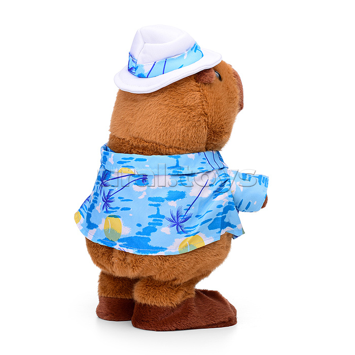 Капибара "Отдых на пляже" (ходит, поёт) в коробке