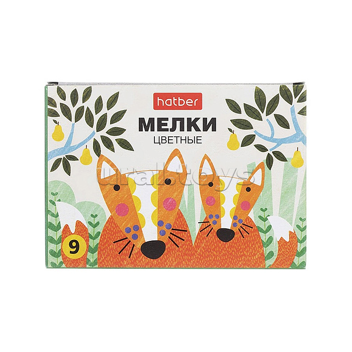 
Мелки "Нарисуй-ка!" 9 цв., в картонной коробке