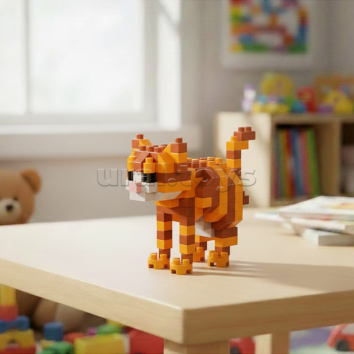 Конструктор "Полосатый кот" 3D, в коробке