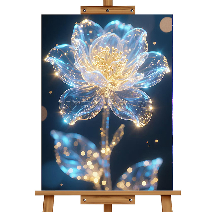 Мозаика алмазная "Волшебный цветок" 30*20 см.