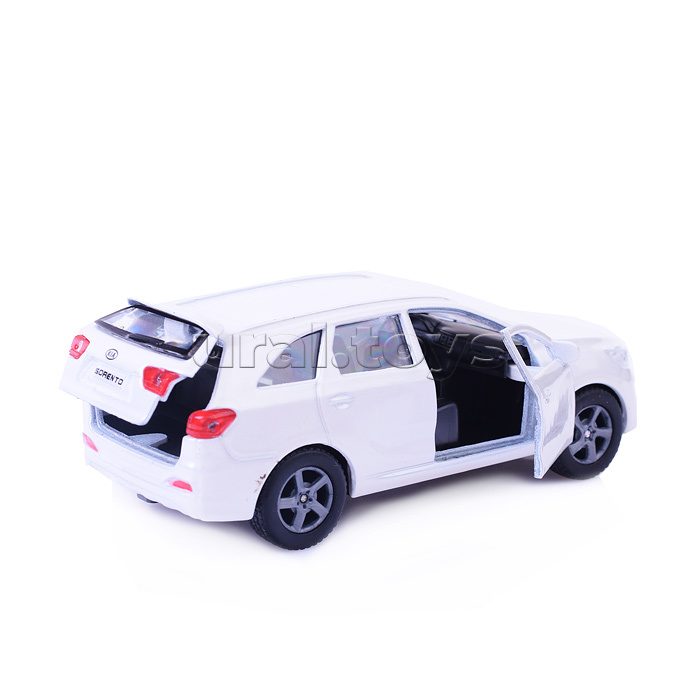Машина металл KIA Sorento Prime, 12 см, (двери, багаж., белый) инерц., коробке