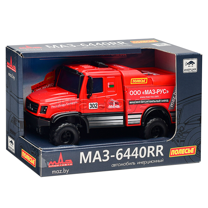 Гоночный грузовик МАЗ-6440RR инерционный (в коробке) Гоночный грузовик МАЗ-6440RR инерционный (в коробке)