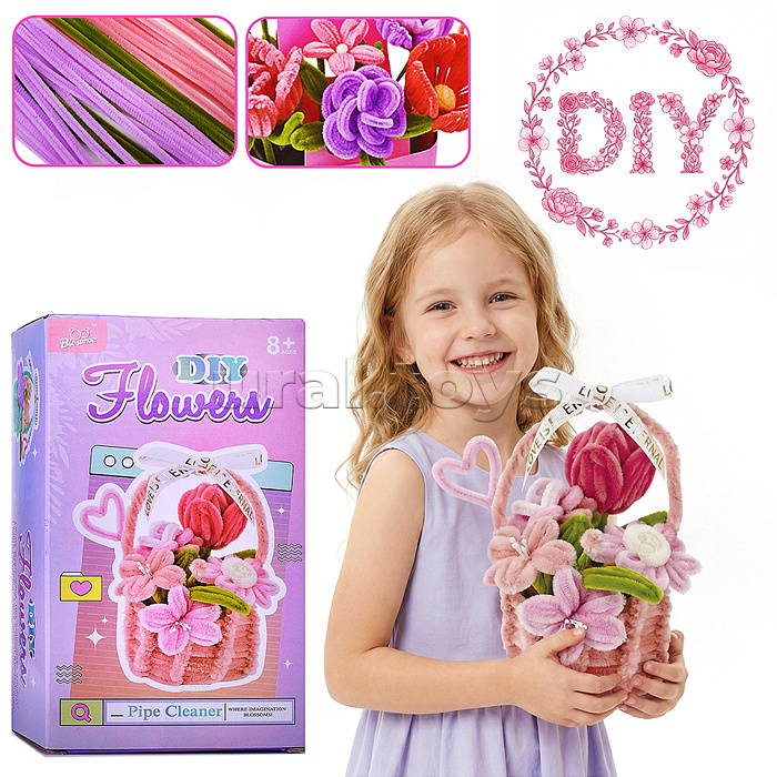 Набор творческая мастерская "Цветы в корзинке-1" в коробке