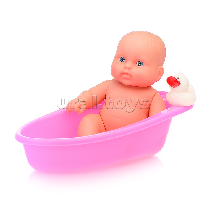 Кукла Карапуз Девочка в ванной, в пакете