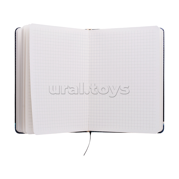 Записная книжка "MooreCafe" B6 (120 ммx170 мм) 160 стр, кремовая бумага 70 г/м² в клетку, печать в 1 краску, твердая обложка из искусственной кожи с поролоном, цветная печать, закругленные уголки, 1 ляссе, в термоусадочной пленке