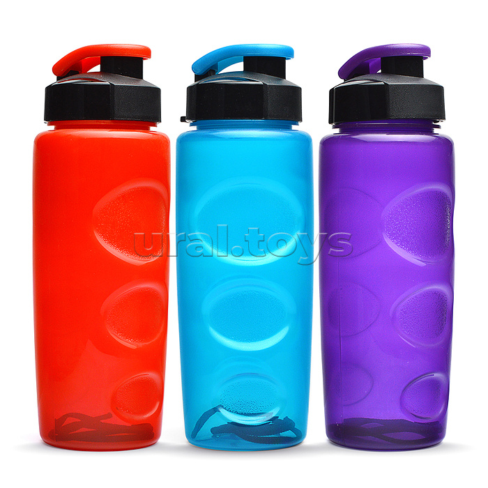 Бутылка для воды и др.напитков "HEALTH and FITNESS" 500 ml.anatomic ,в асс.