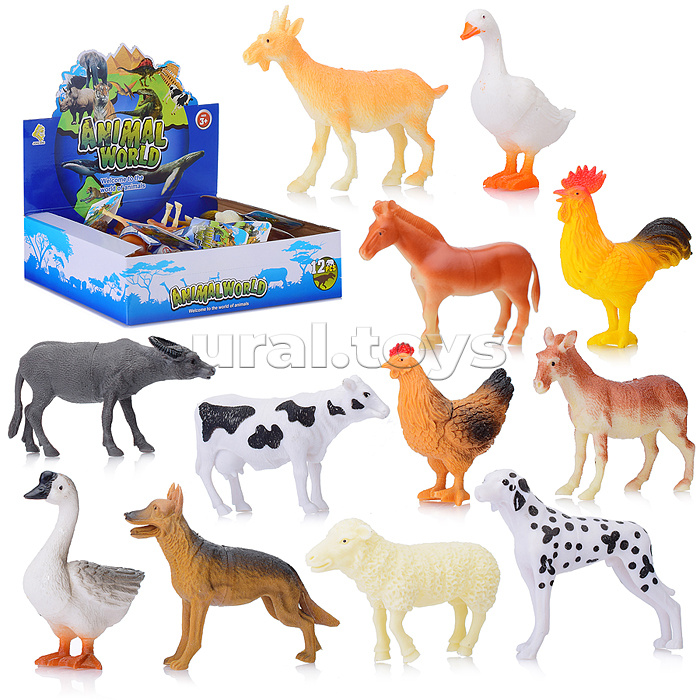 Набор животных "Фермерское хозяйство" в коробке