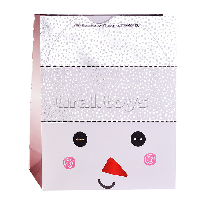 Пакет подарочный "Снеговичок" 26*32*10 см.