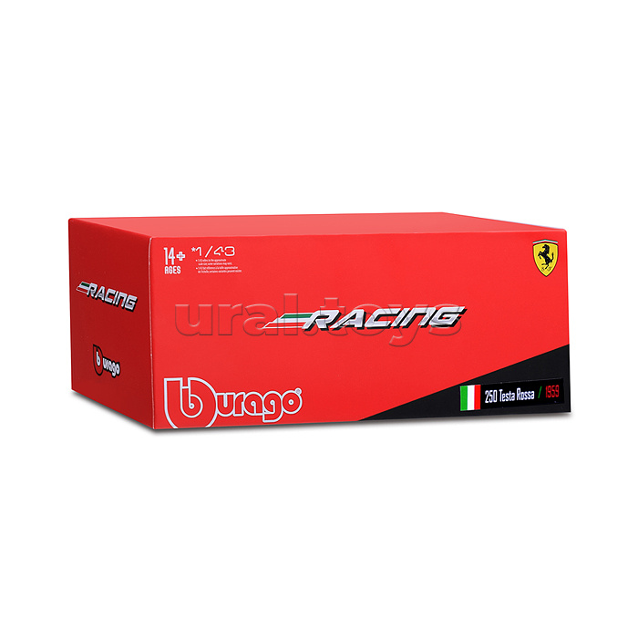 Гоночная машинка die-cast Ferrari - 250 Testa Rossa 1959, 1:43, красная Гоночная машинка die-cast Ferrari - 250 Testa Rossa 1959, 1:43, красная