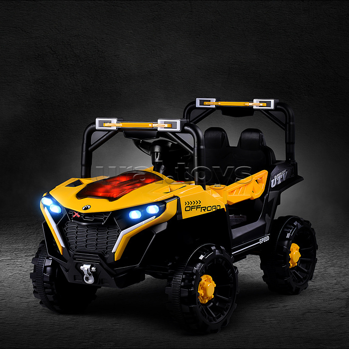 Электромобиль детский "Внедорожник" (цвет желтый)