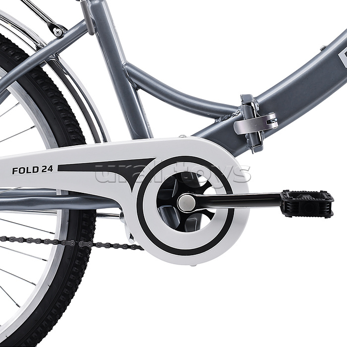 Велосипед 24" Rocket City Fold 24, цвет серый, размер 16"