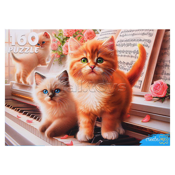 Пазлы 160 "Котята на рояле"