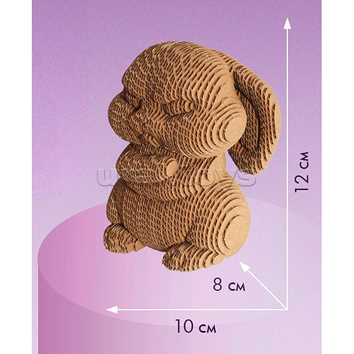 Конструктор из картона. Объёмная игрушка "Зайчик"