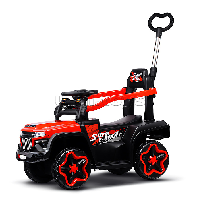 Электромобиль детский "Супер авто" (цвет красный)