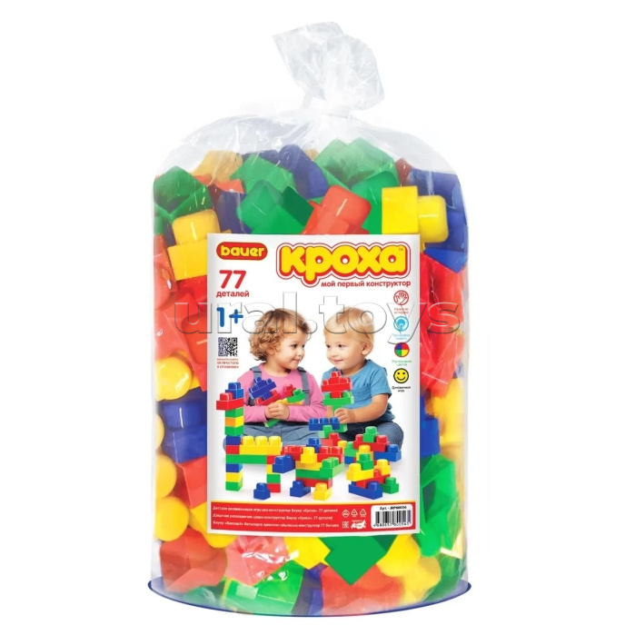 Конструктор "Кроха" 77 дет.