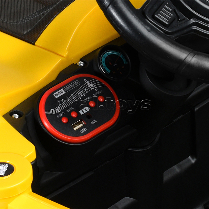 Электромобиль детский "Внедорожник" (цвет желтый)