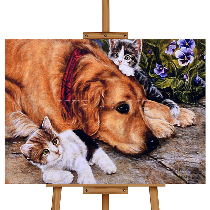 Мозаика алмазная "Лучшие друзья" 20*30см.