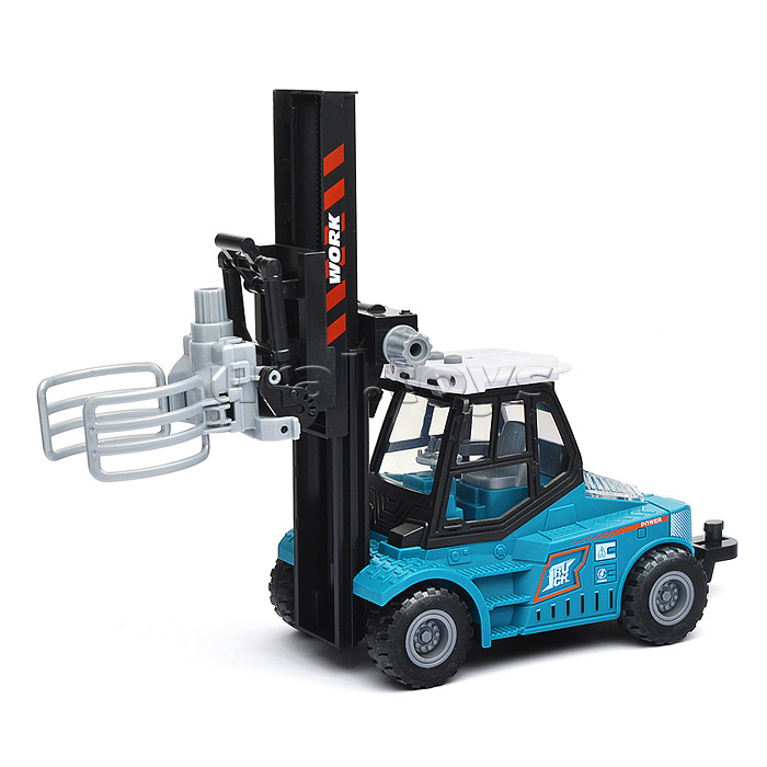 Машина "Погрузчик" с краном (свет, звук) в коробке