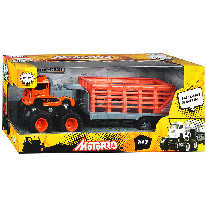 Машинка металлическая инерционная Big Foot, масштаб 1:43