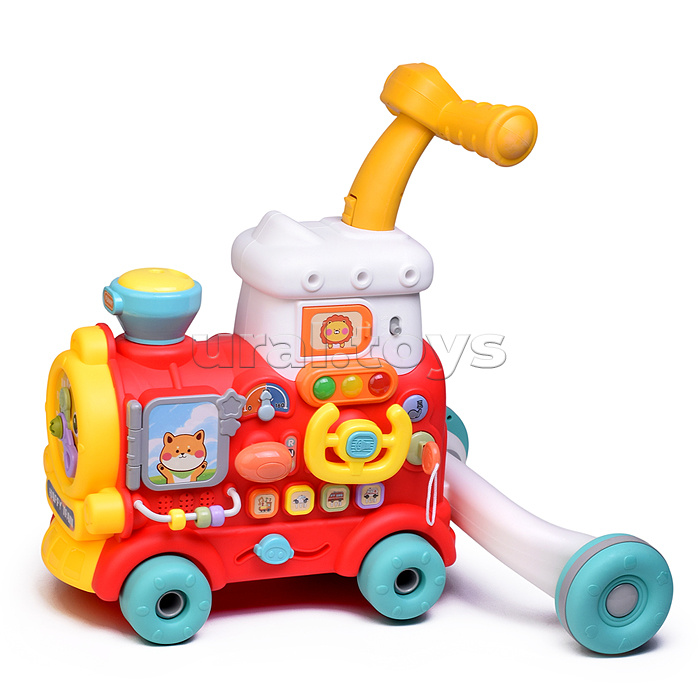 Игровой центр-Каталка "Маленький поезд" со спреем, в коробке