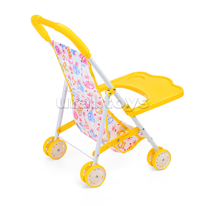 Коляска для кукол (металлическая, складная, прогулочная, цвет в ассортименте)