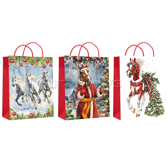 Пакет подарочный "Символ года" ламинированный 18х23х10см, 157гр/м2