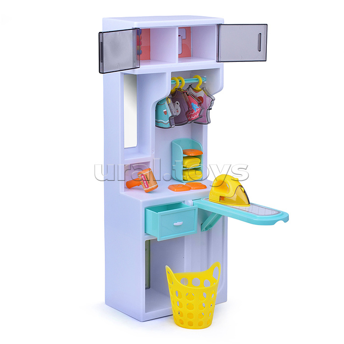 Набор мебели для кукол "Ванная комната" на батарейках, в коробке