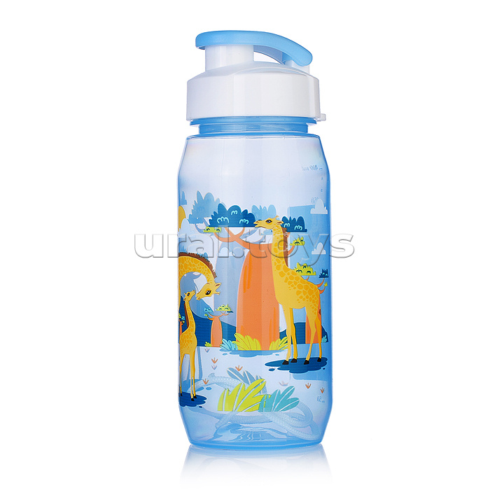 Бутылка для воды и других напитков 400 мл "Вокруг Света" в ассорти.