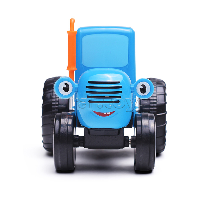 Машина металл "Синий трактор" с автоперевозчиком 7,5 см, синий