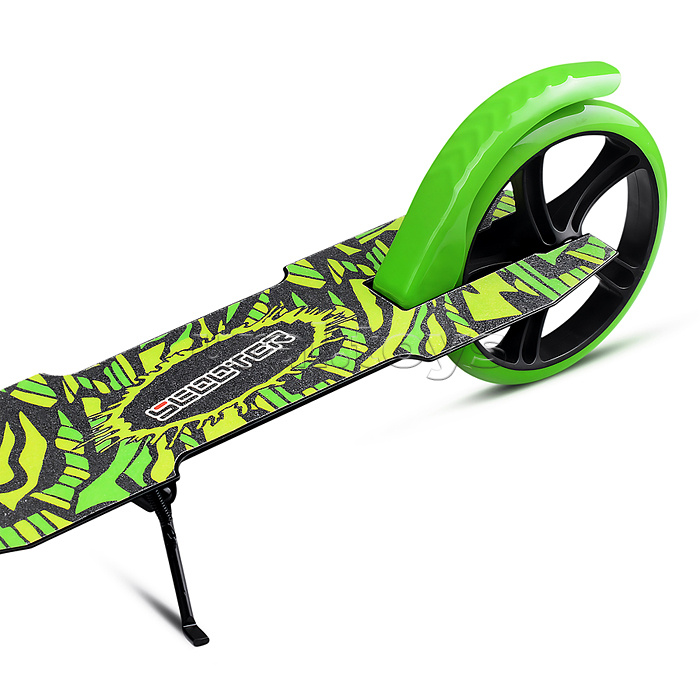 Самокат 2-х кол., зеленый, d 200 мм., PU, в коробке