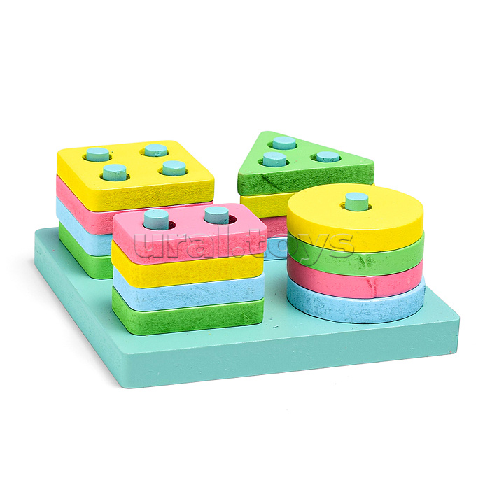 Логическая пирамидка "Форма и цвет"