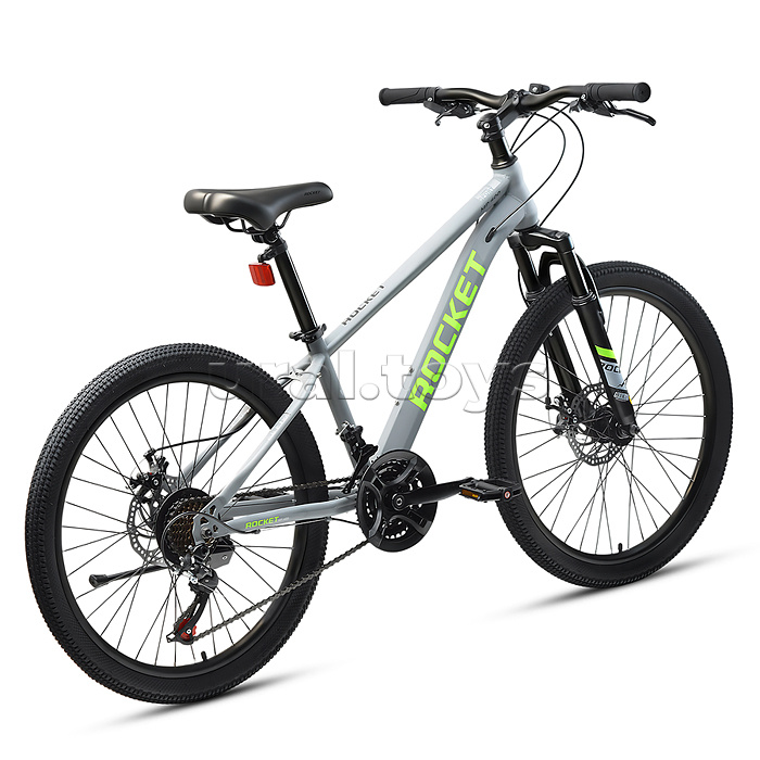 Велосипед 24" Rocket MP-400, цвет серый/зеленый, размер 13"