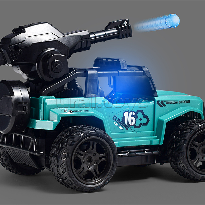 Машина с водяной пушкой, р/у, цвет красный, 27 MGz, в коробке