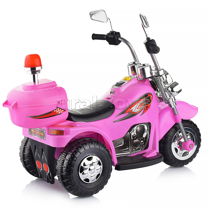 Детский электромотоцикл ROCKET "Чоппер",1 мотор 20 ВТ, розовый