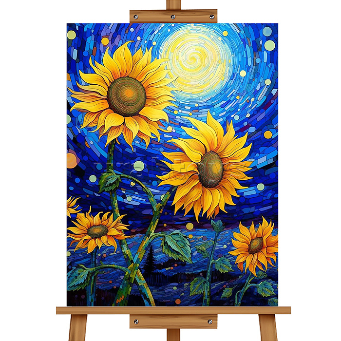 Набор для рисования "Картина по номерам 30*40 см. Подсолнухи"