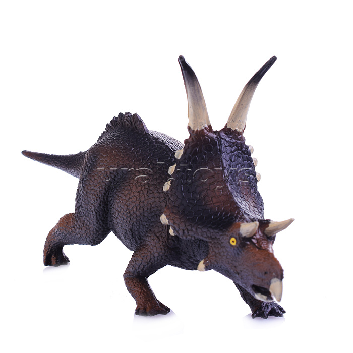 Фигурка динозавр "Трицератопс" коричневый