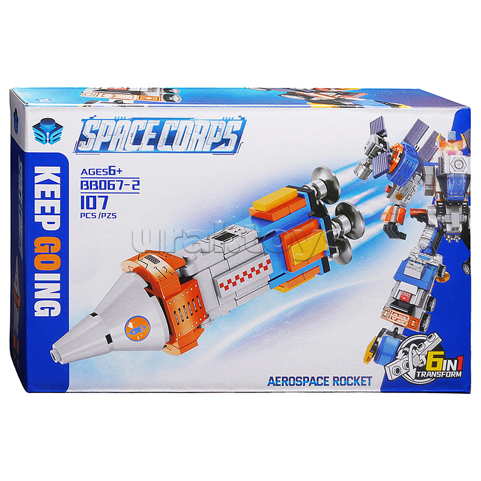 Конструктор "Космический воин" (644 дет.) в коробке