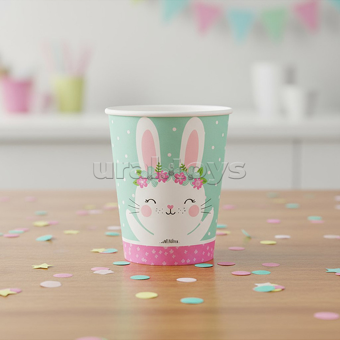 Набор посуды одноразовой "Зайка" стаканы (10 шт.)