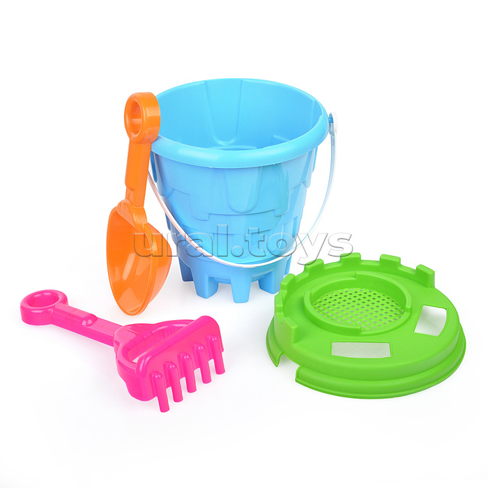 Набор песочный №7 (ведро+лопатка+грабли)