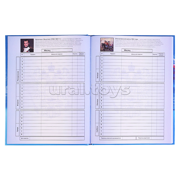 Дневник 1-11кл. "Триколор" твёрдый переплёт 7БЦ, А5+, 48 л., глянцевая ламинация