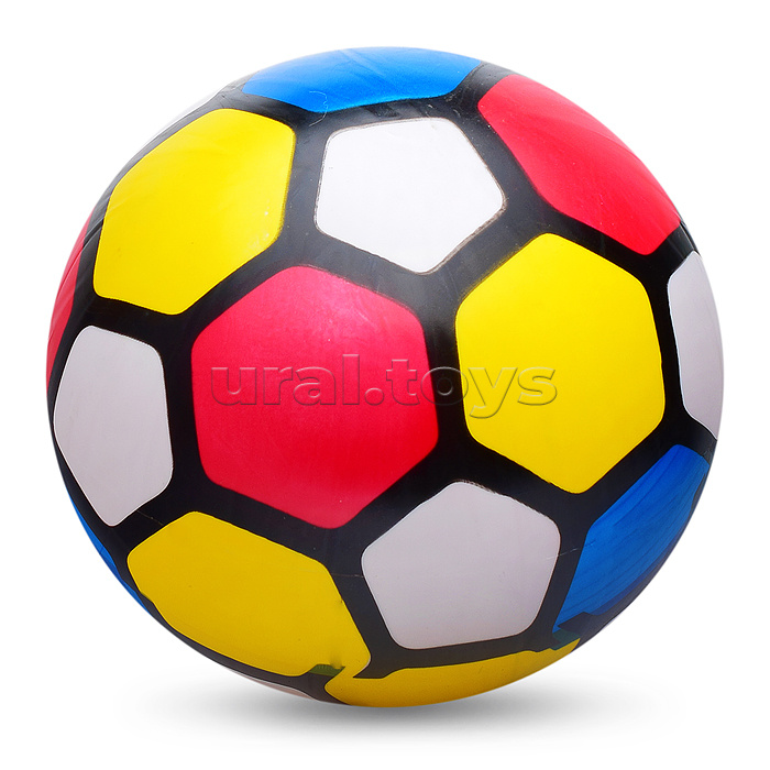 Мяч надувной PVC "Цветная мозаика" 22,5 см., 60 гр. (цвет микс)