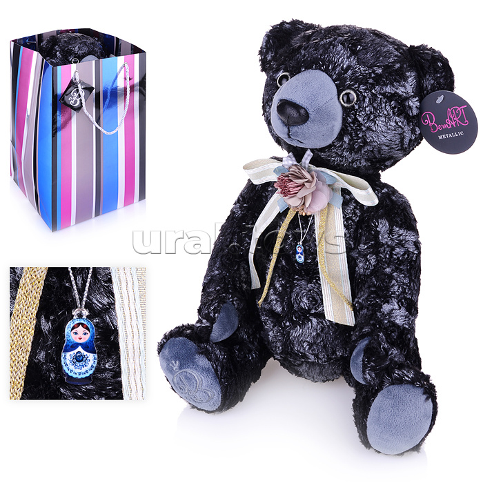 Медведь БернАрт-серебряный (металлик) (В1)