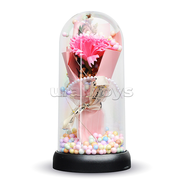 Светильник "Гвоздика" в коробке (розовый)