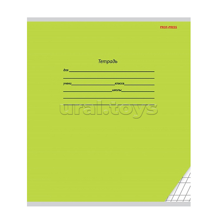 Тетрадь 12л. косая линия "Классика зеленая"  цвет.мелов.обл.,1 дизайн в спайке