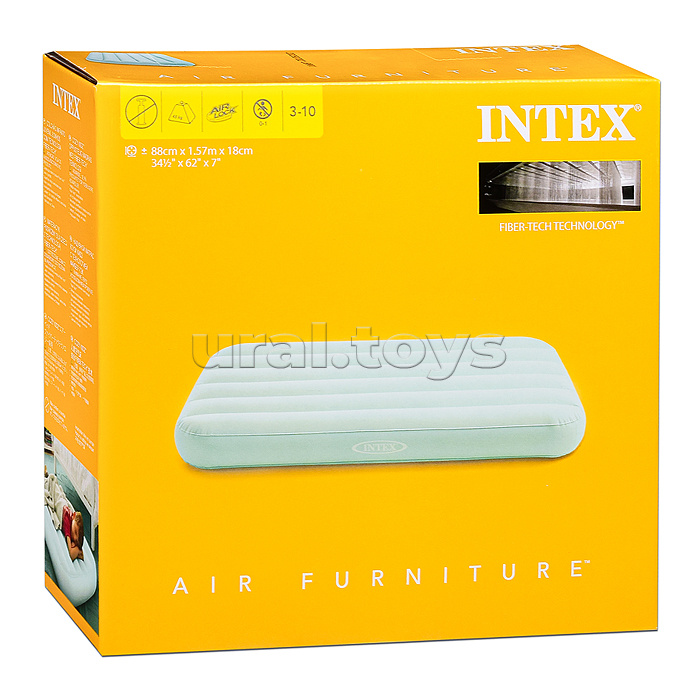 Надувная кровать Kidz с технологией Fiber-Tech, 66803NP INTEX