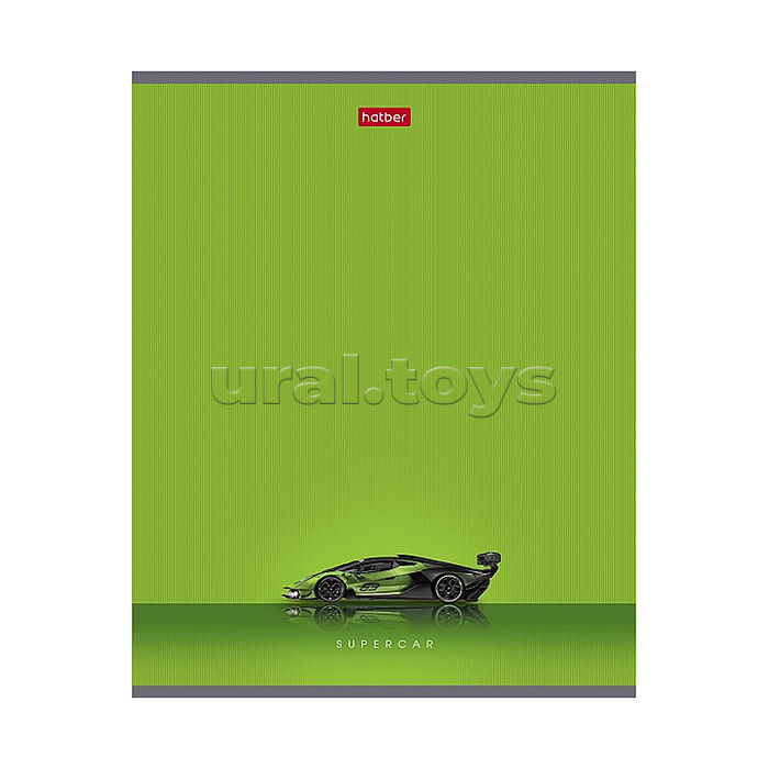 Тетрадь 48л. клетка "Гоночные авто" А5 на скобе