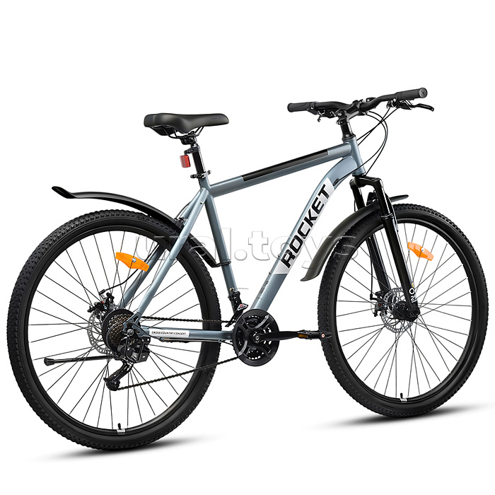 Велосипед 29" Rocket Crater 29, цвет серый/белый, размер 21"