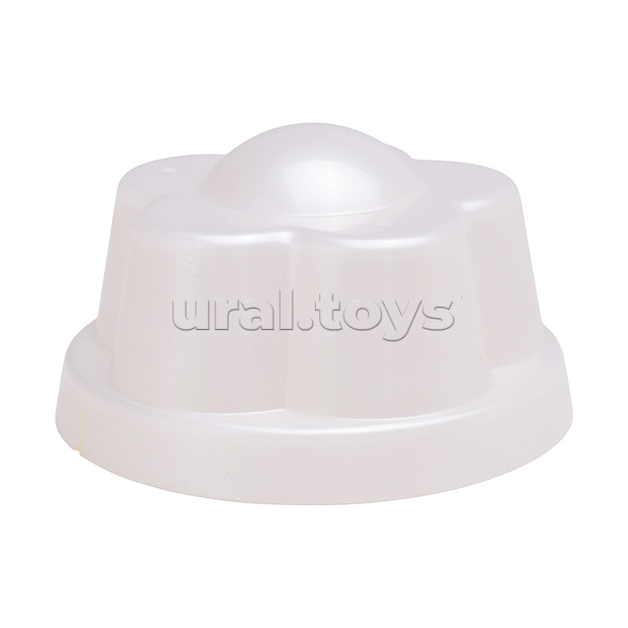 Песочный набор "Три кота" №16: Ведро с наклейкой, лопатка №5, грабельки №5, формочки (цветок + морской конёк + динозавр №1)