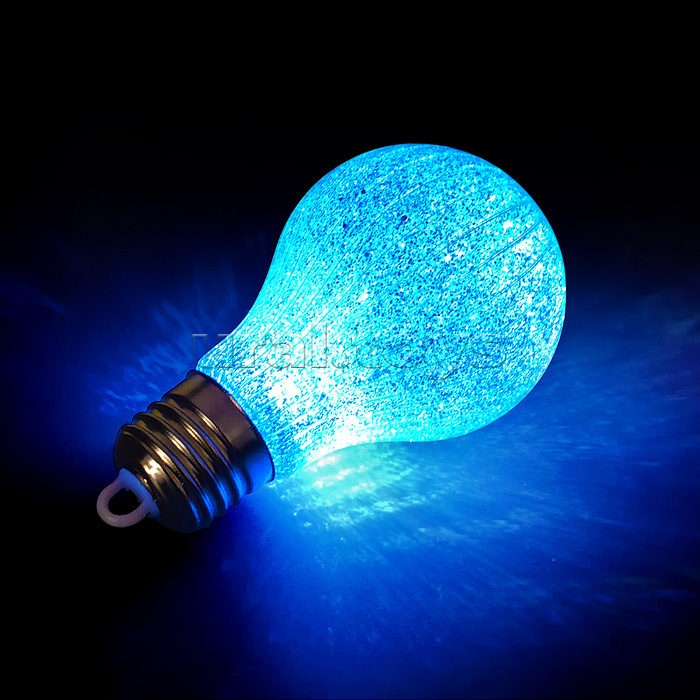 Набор новогодних украшений "Блестящие лампочки" (4шт х 10,5см)