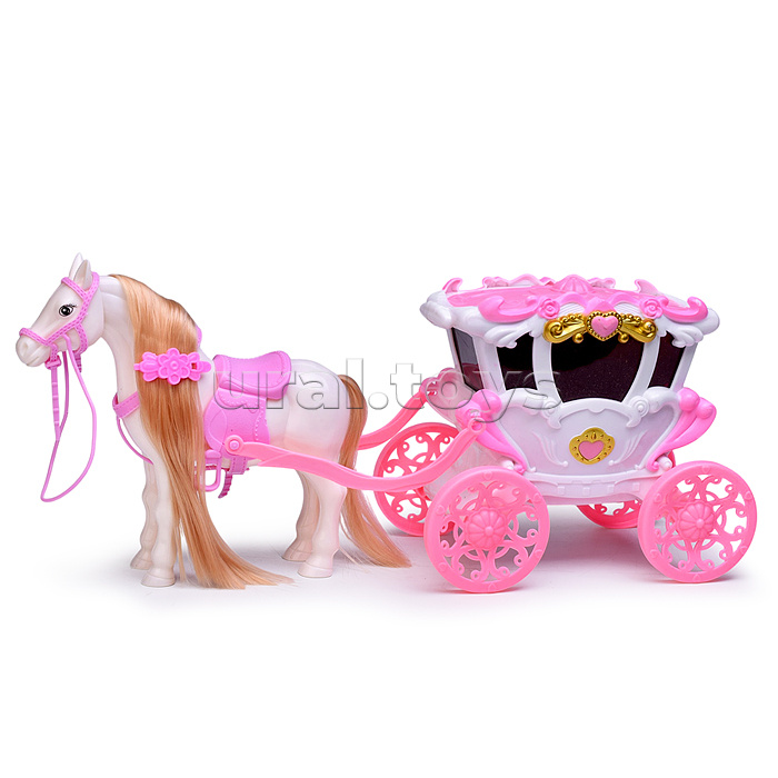 Карета с лошадью в коробке